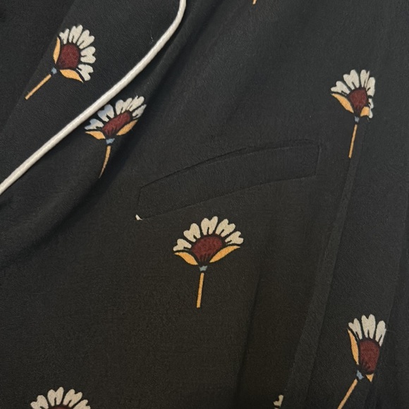 Black K/Lab Button-Up Sleep Dress - Picture 6 of 9